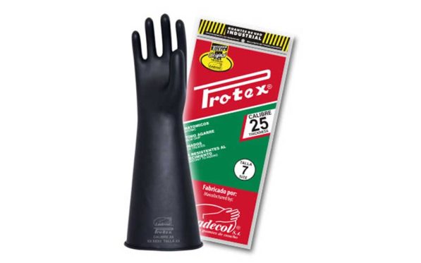 GUANTES LATEX DE 24" CALIBRE 35 - PROTEX